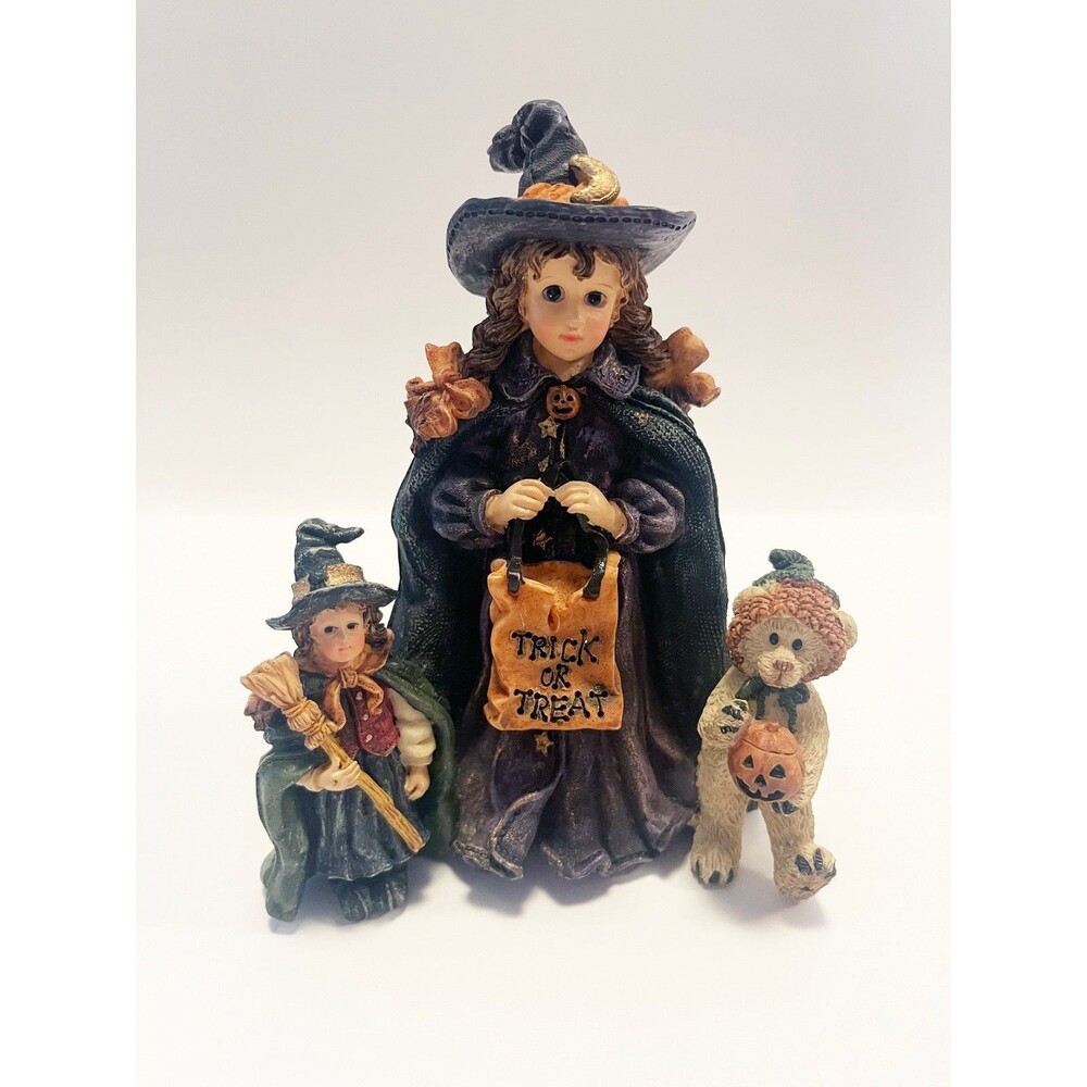 Boyds Bears Yesterdays' Child Patsy & Mallory Trick or Treat Halloween Figurine